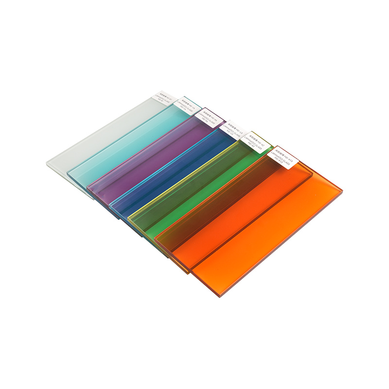 EVA and PVB film colors available Radiation-proof colored laminated glass