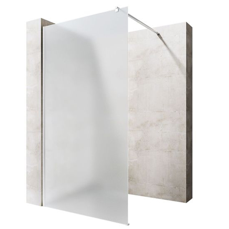 Customized transparent shower screen with wet and dry separation texture